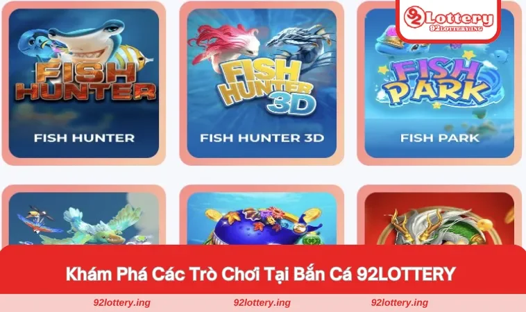 Kho tàng trò chơi hấp dẫn tại sảnh săn ngư